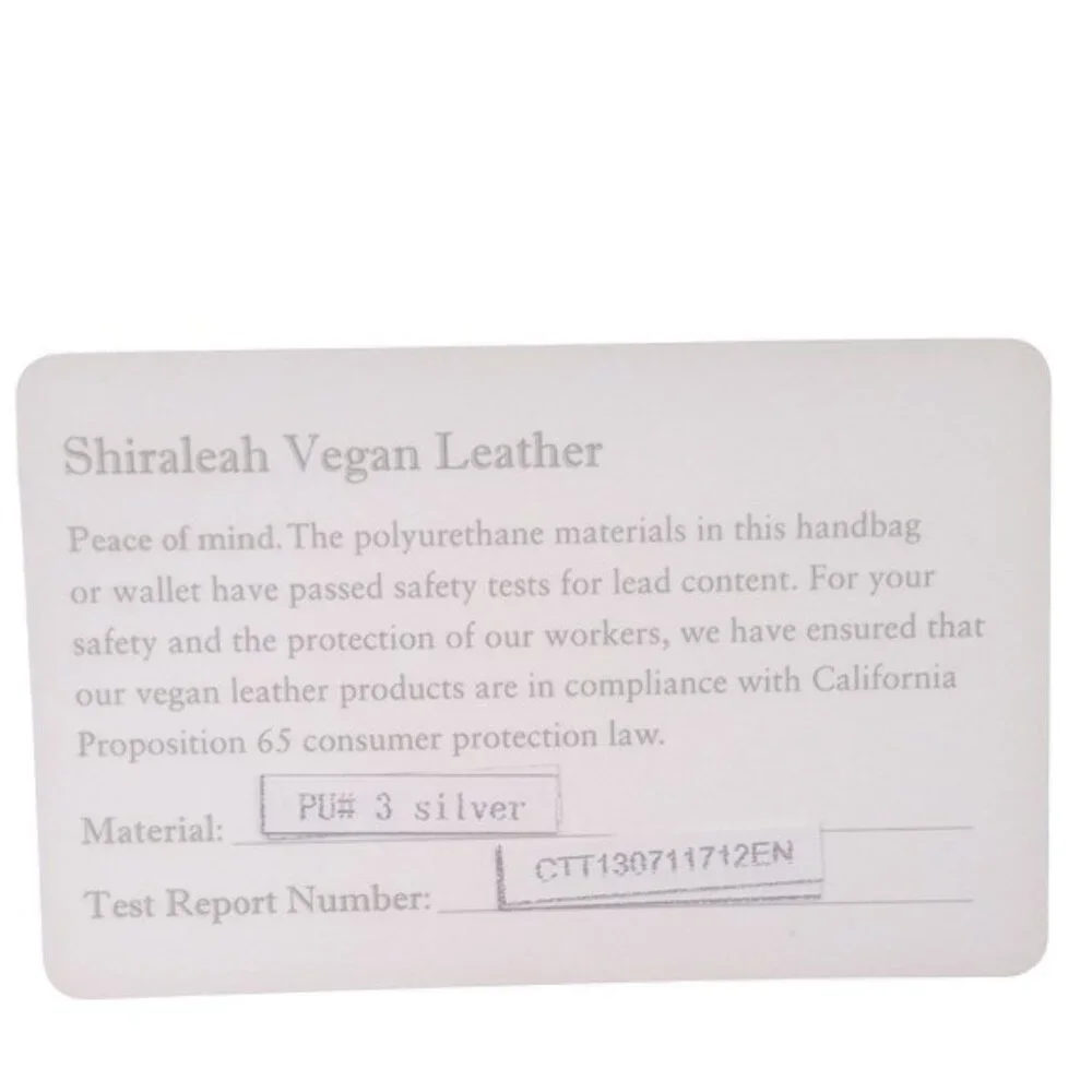 Shiraleah Chicago Silver Metallic Clutch GUC